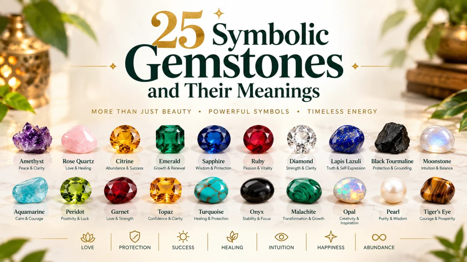 25 Symbolic Gemstones and Their Meanings