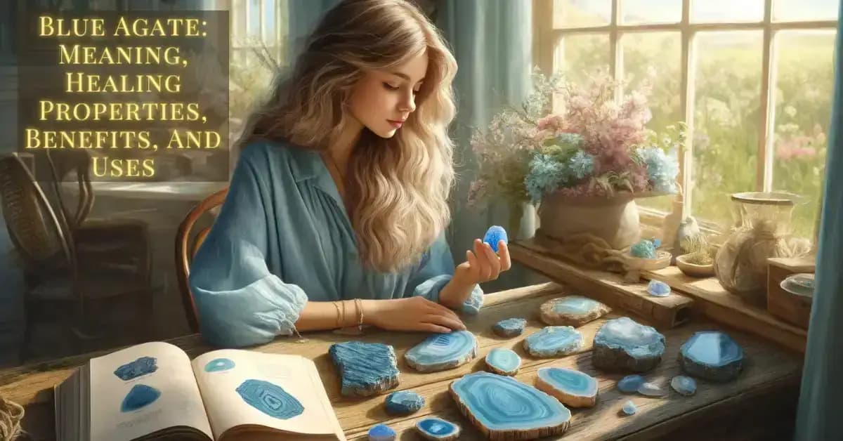 Agate Bleue : Signification, Propriétés Curatives et Bienfaits