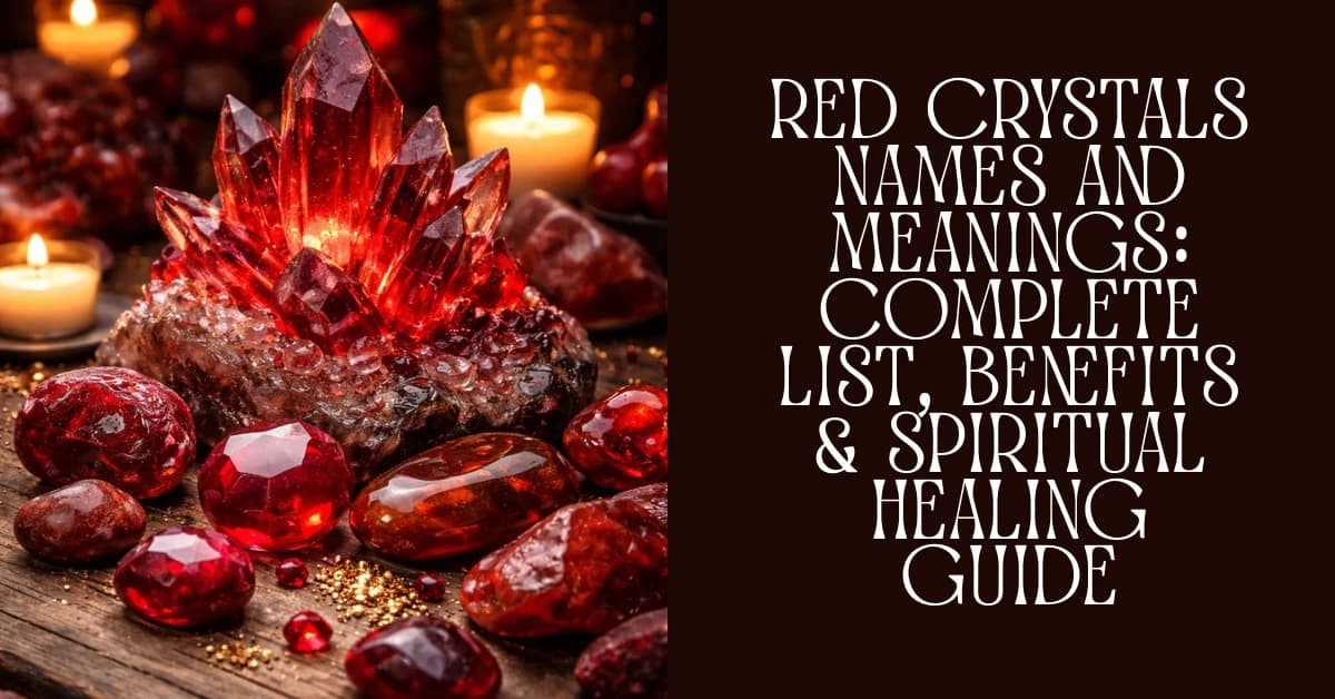 Red Crystals List: Names, Meaning, Healing, and Uses