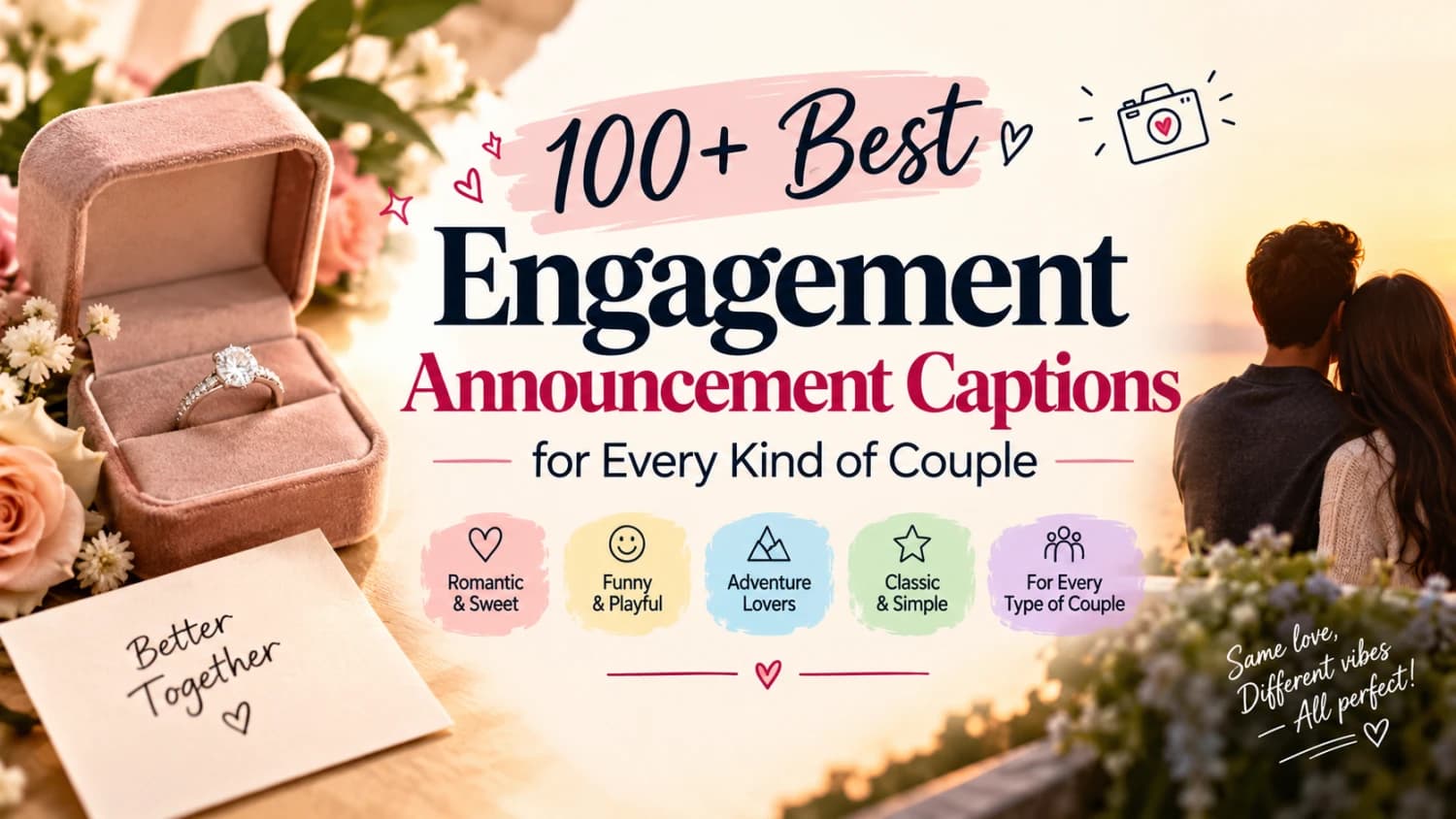 100+ Best Engagement Announcement Captions for Every Kind of Couple