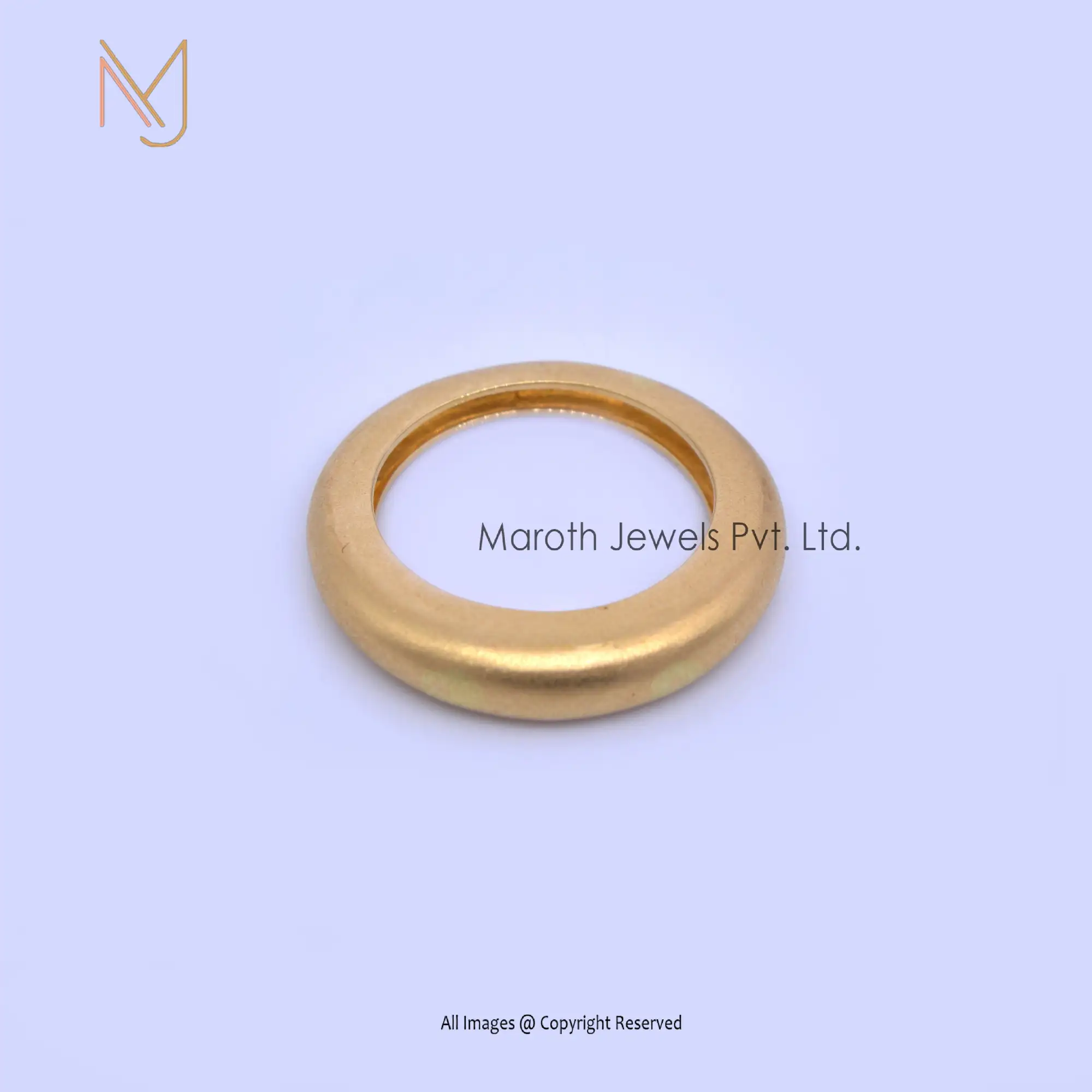 925 Silver Yellow Gold Plated Band Rings Jewelry Manufacturer