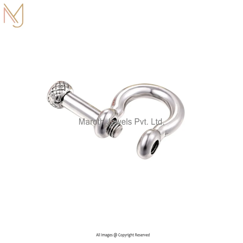 Wholesale 925 Silver Horse Shoes Snaffle Bit Buckle Connector Jewelry