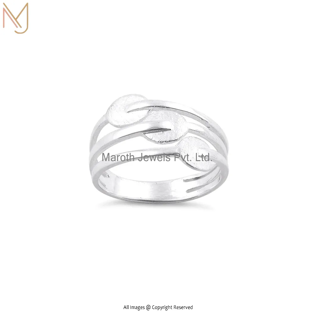 925 Sterling Silver Abstract Circles Ring Manufacturer