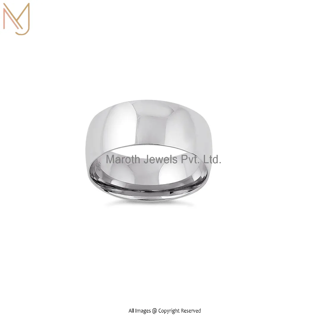 925 Sterling Silver Wedding Band 8mm Manufacturer