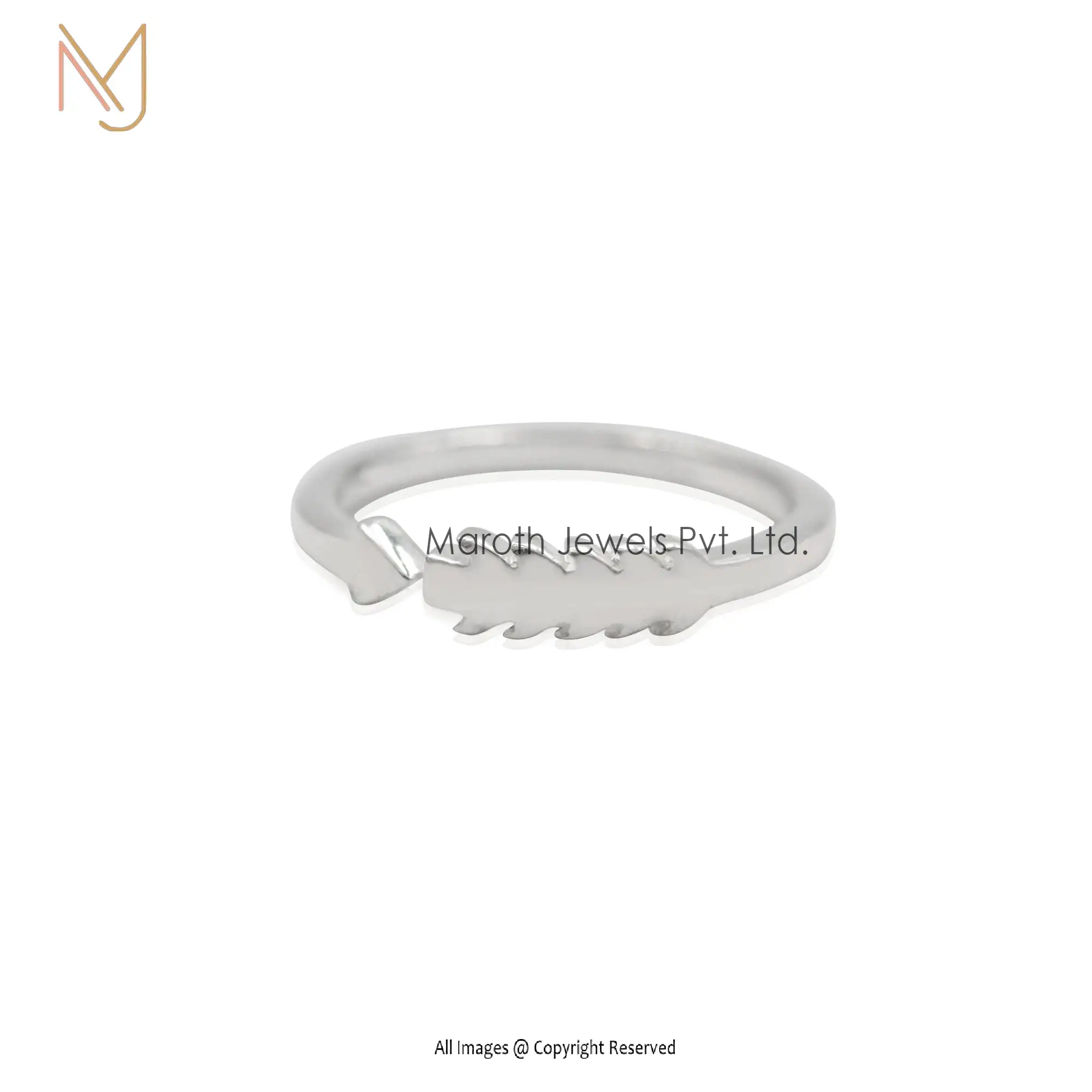 925 Silver Natural Silver Arrow Ring Jewelry Manufacturer