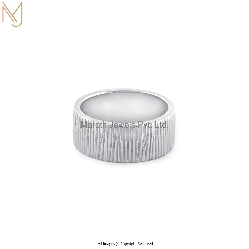 925 Sterling Silver Tree Trunk Ring Manufacturer