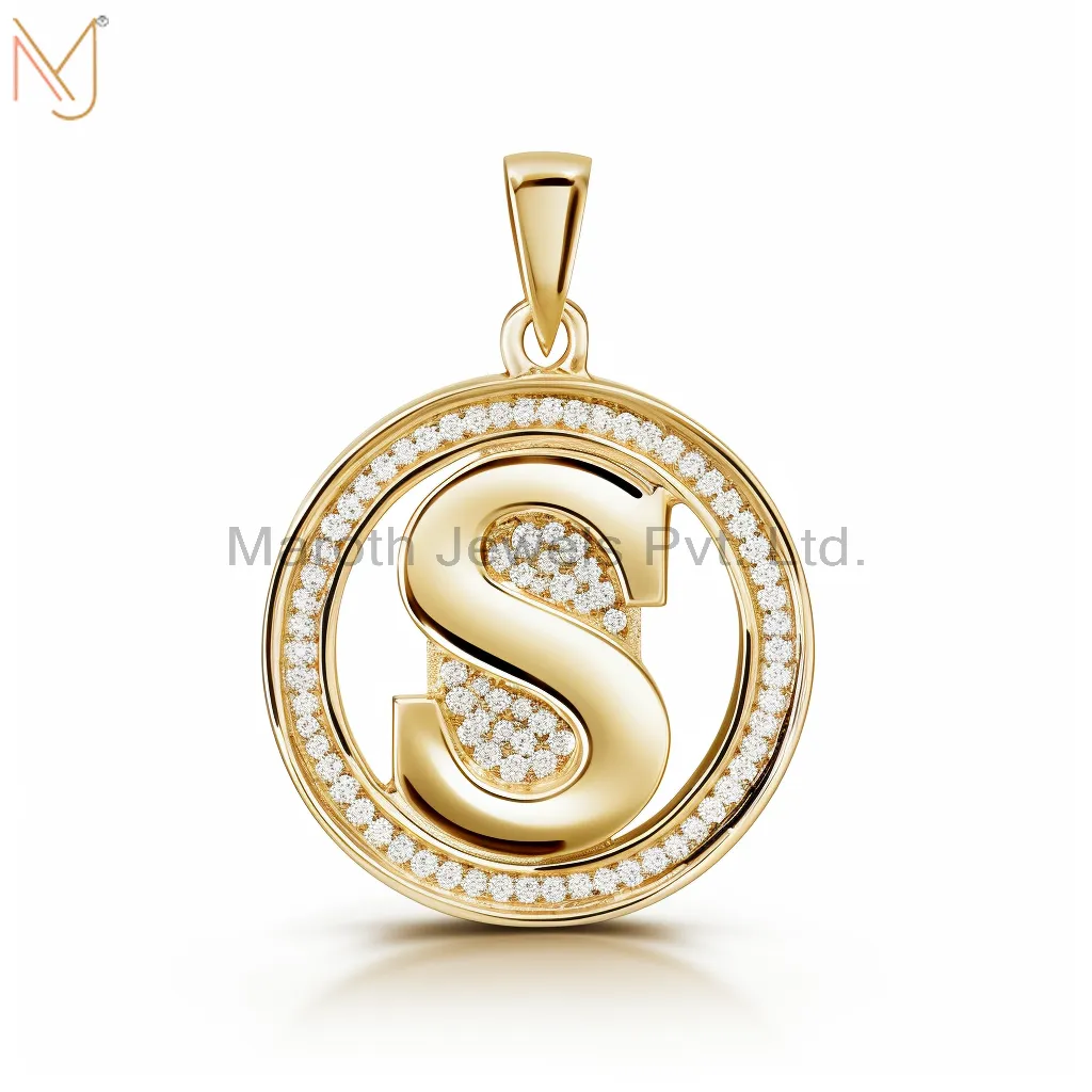 925 Sterling Silver Yellow Gold Plated Moissanite Hip Hop SOUL Pendant Jewelry Manufacturer