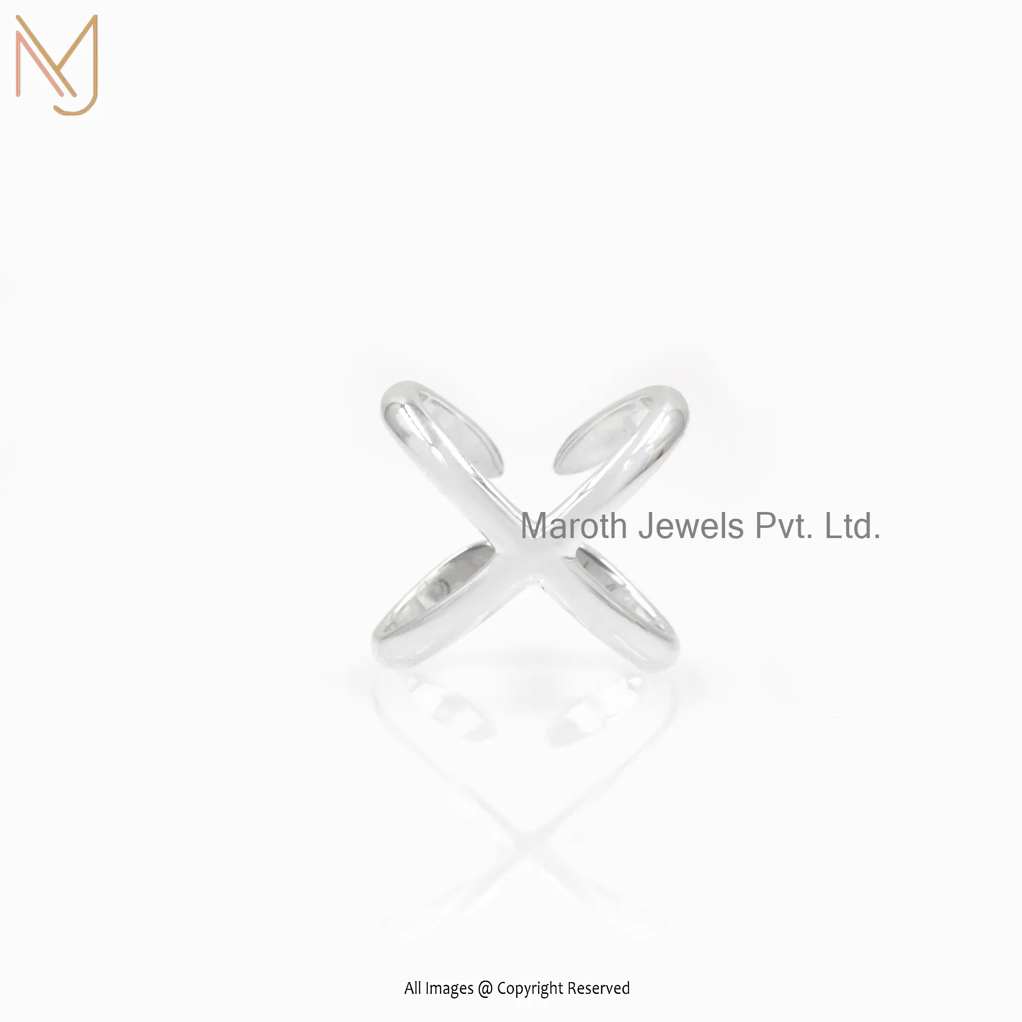 925 Silver Natural Silver High Polish Ring Jewelry Supplier