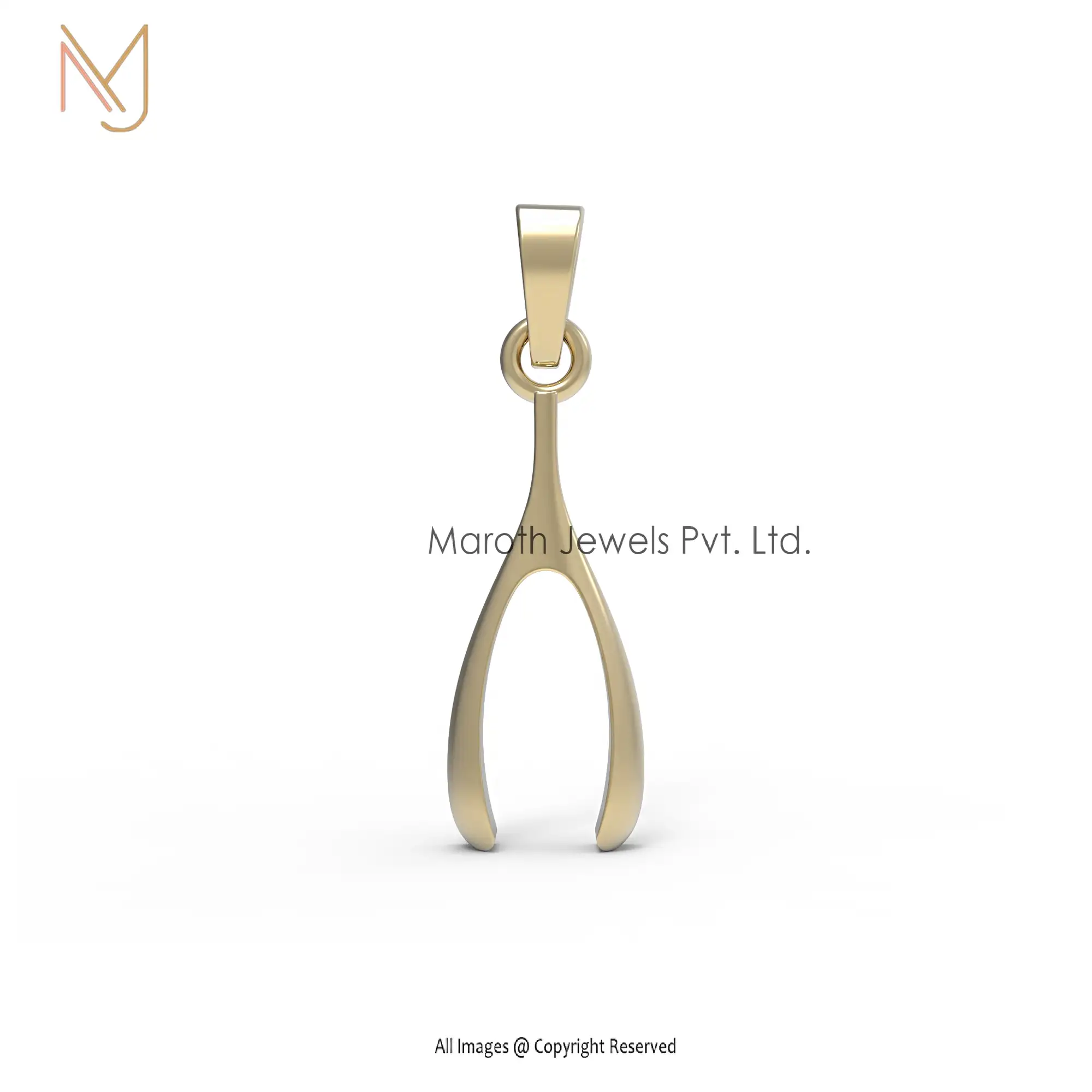 925 Silver Yellow Gold Plated Pendant Jewelry Manufacturer