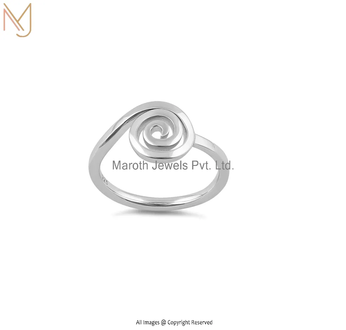 925 Sterling Silver Sweet Swirly Ring Manufacturer