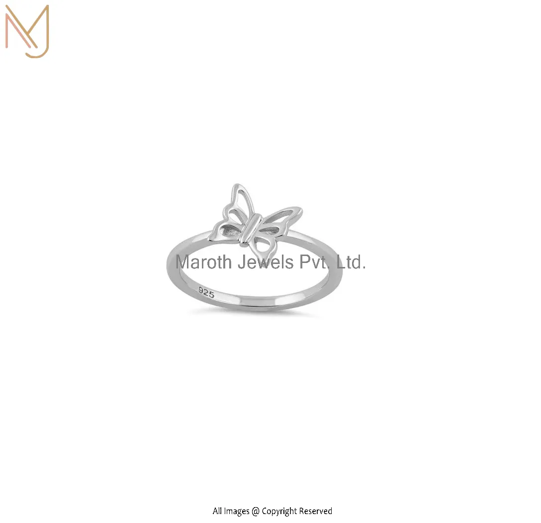 925 Sterling Silver Butterfly Ring Manufacturer