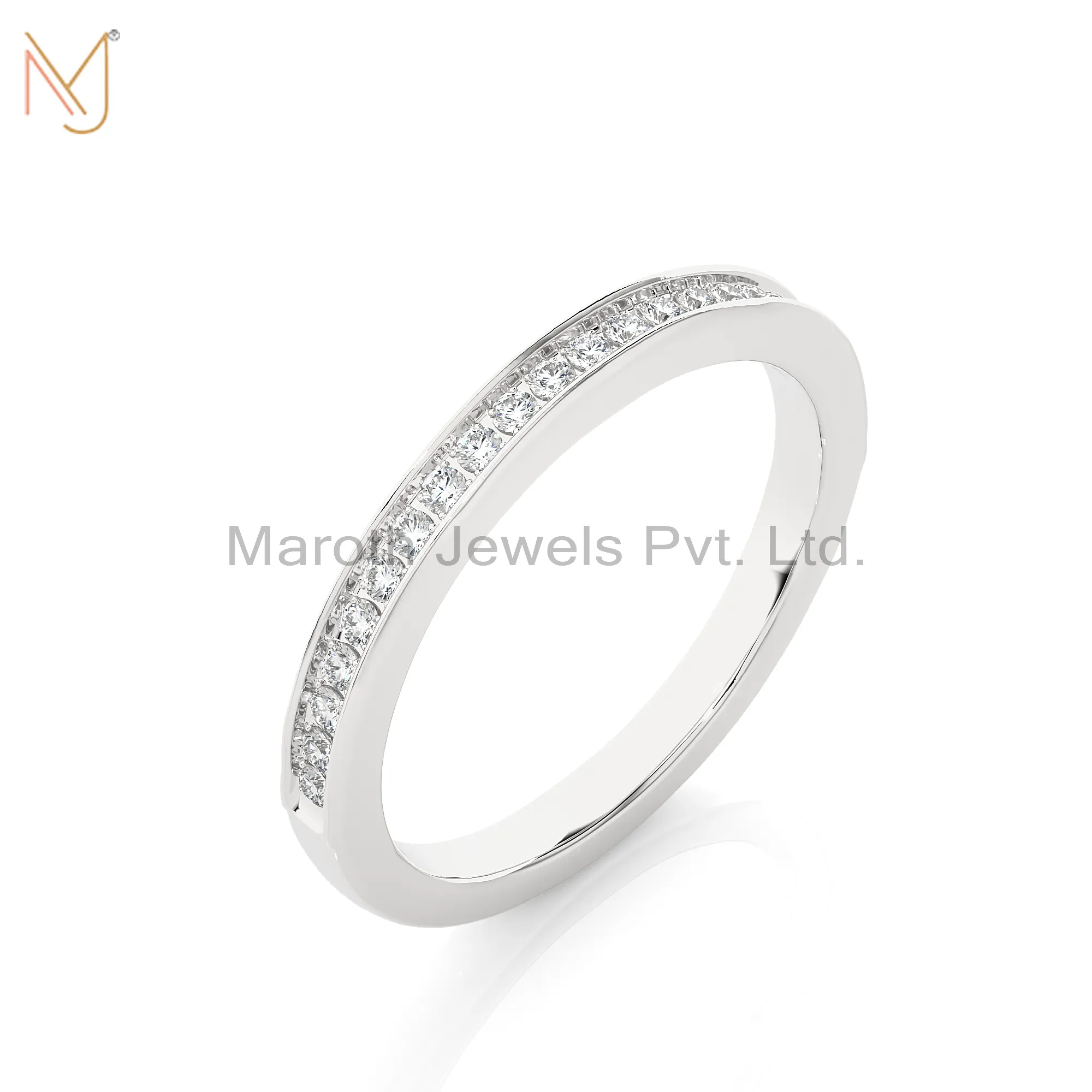 925 Silver Yellow Gold Plated Moissanite Diamond & Round Ring Manufacturer