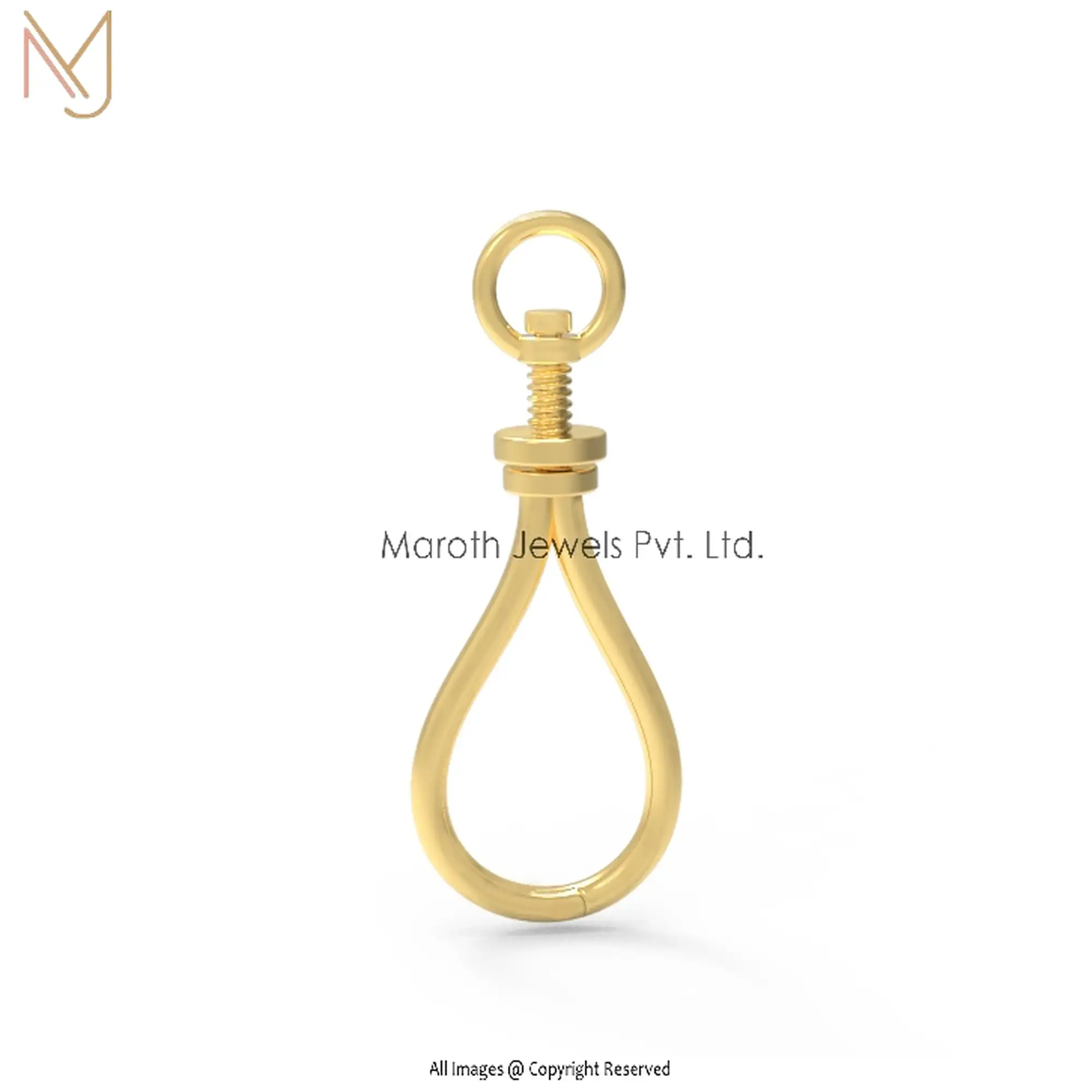 14K Yellow Gold Swivel Hook Jewelry Manufacturer