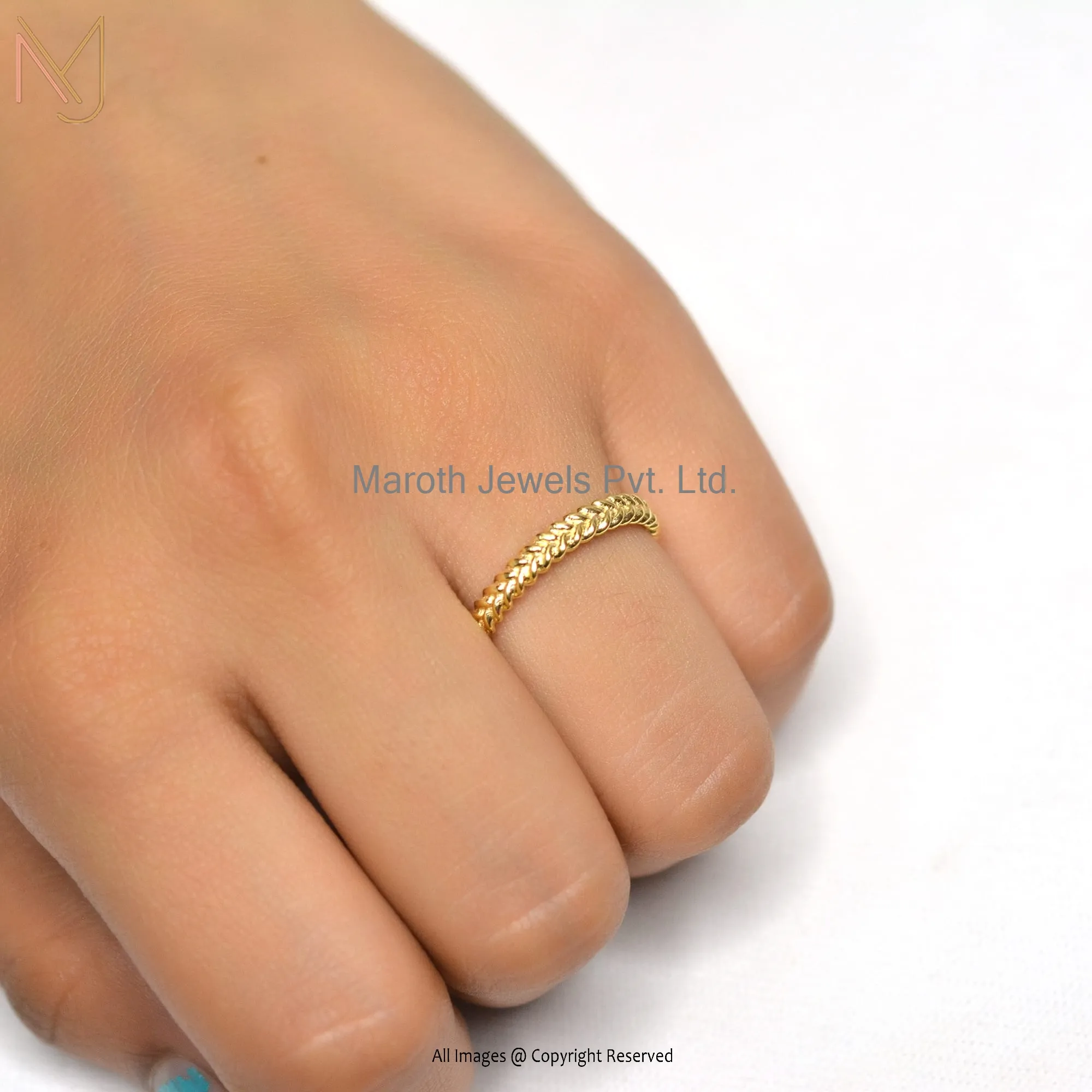 14K Yellow Gold 2.5 Micron Gold Ring Jewelry Manufacturer