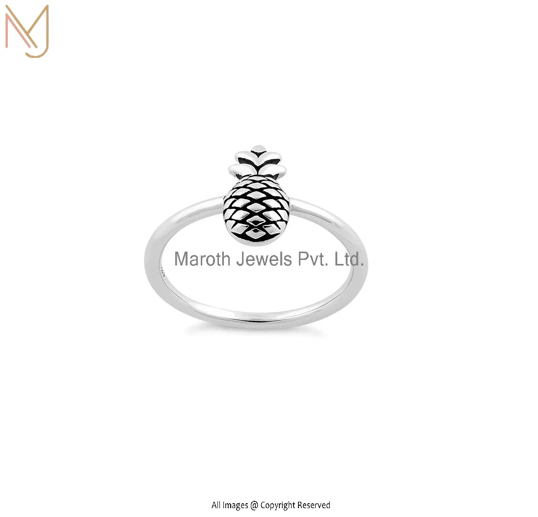 92.5 Sterling Silver Pineapple Ring Manufacturer