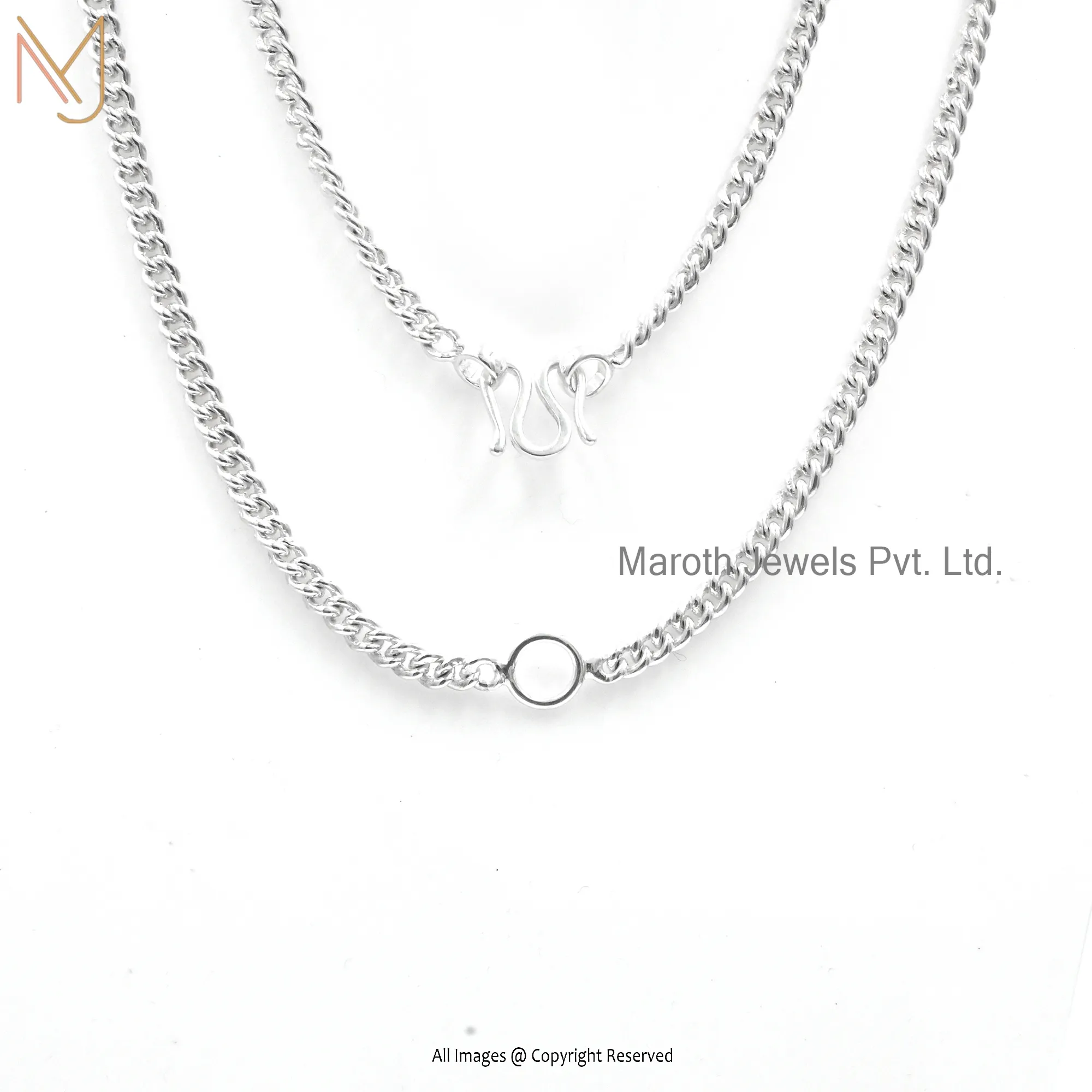 925 Silver Curb Chain Necklace Manufacturer