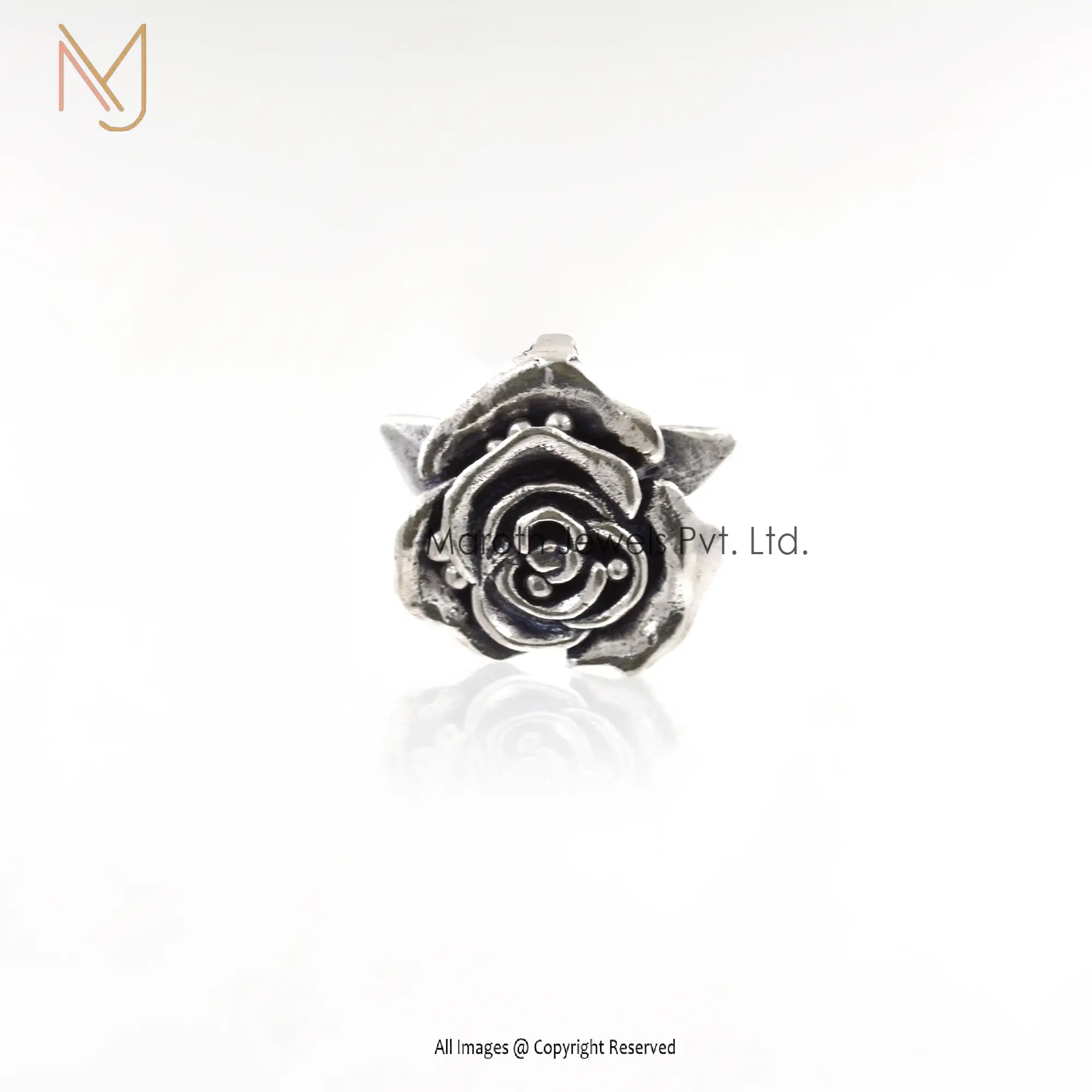 925 Sterling Silver Rose Flower Pendant Jewelry Manufacturer