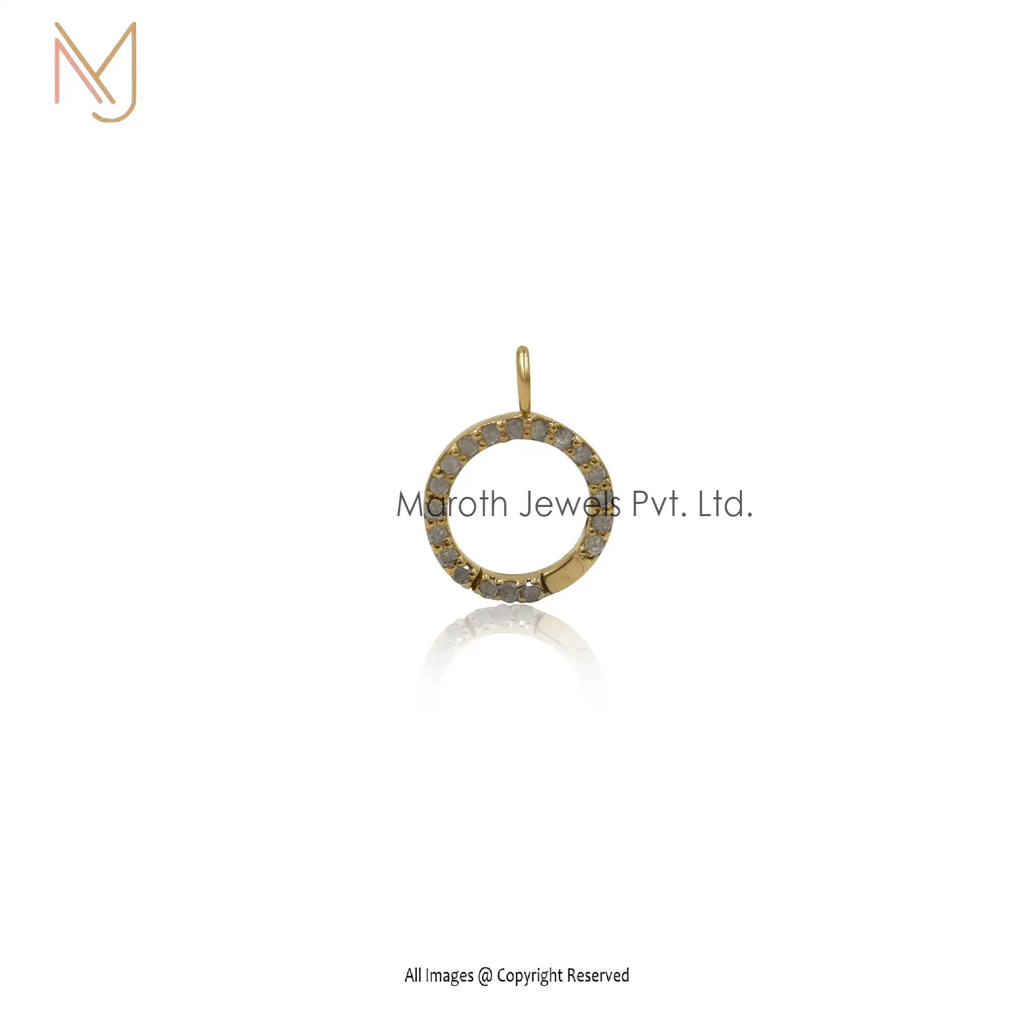 925 Silver Flat Wire Diamond Circle Enhancer Manufacturer