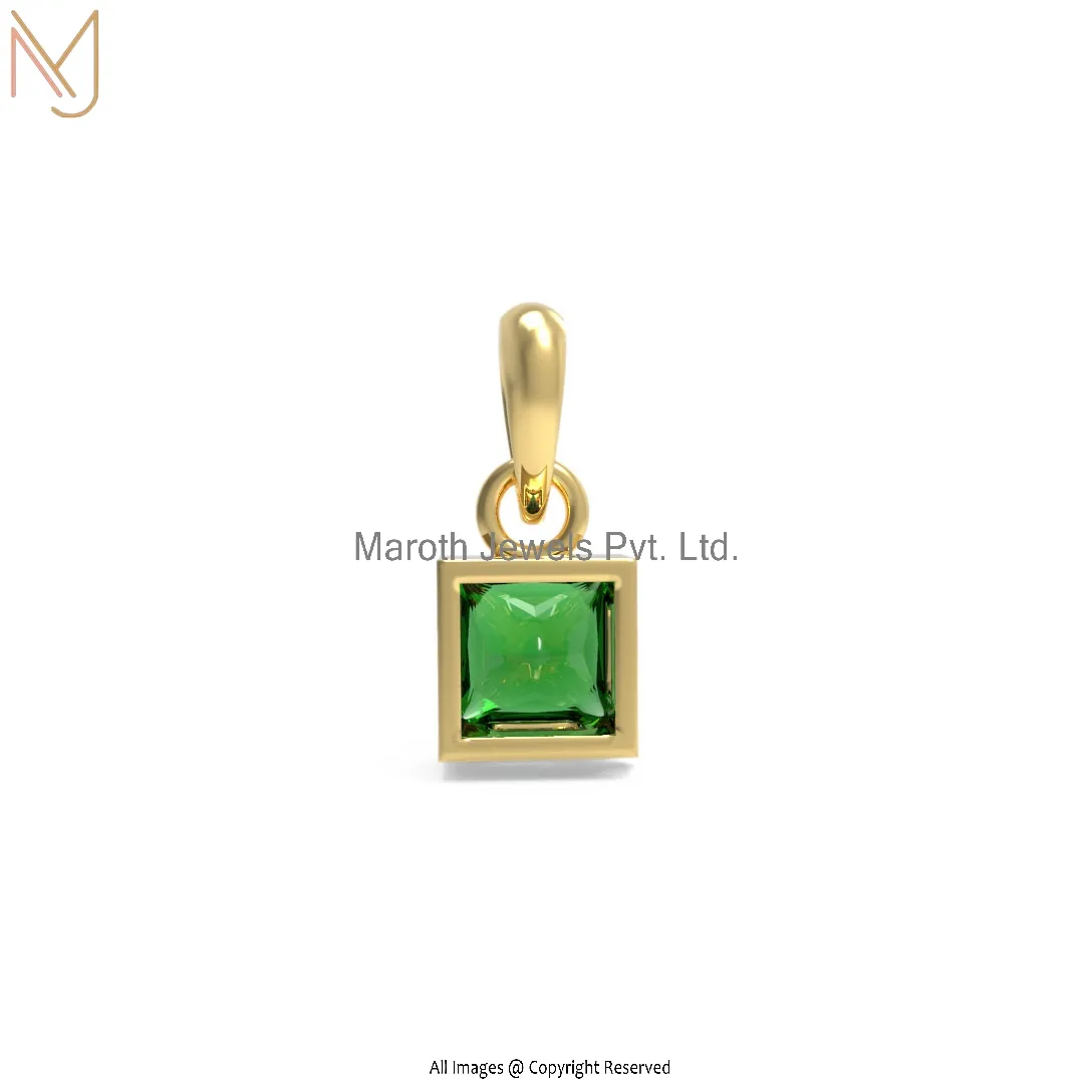 925 Silver Yellow Gold Plated  Pendant Jewelry Manufacturer