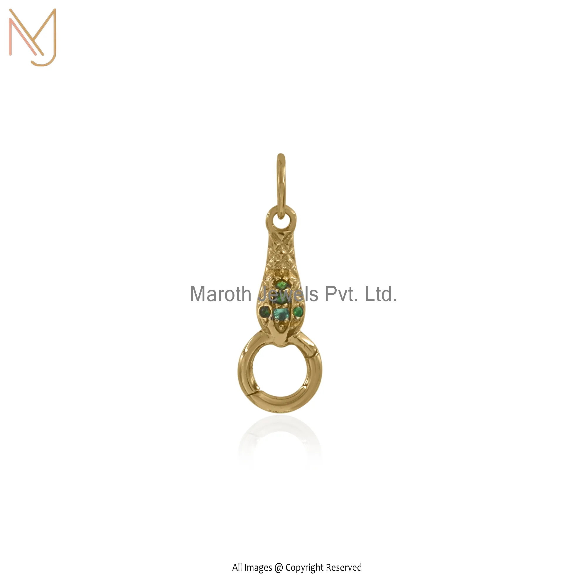 925 Silver Diamond Snake Charm Link Lock Manufacturer